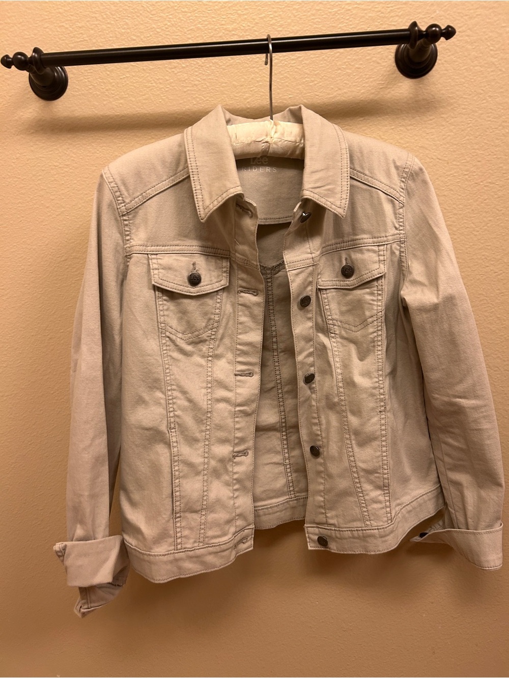 Lee Women's Light Beige Denim Jacket